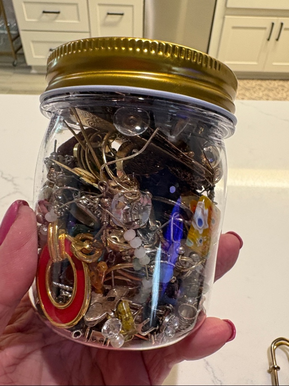 Craft Jar, lots of single earrings, nice selection! - Picture 3 of 6
